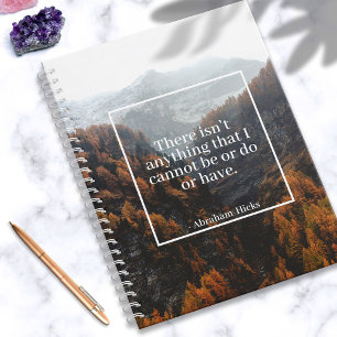 Cuaderno Ley Abraham-Hicks sobre la atracción por cita dign