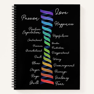 Cuaderno Ley de Atracción Escala Emocional de Espiral de Ar