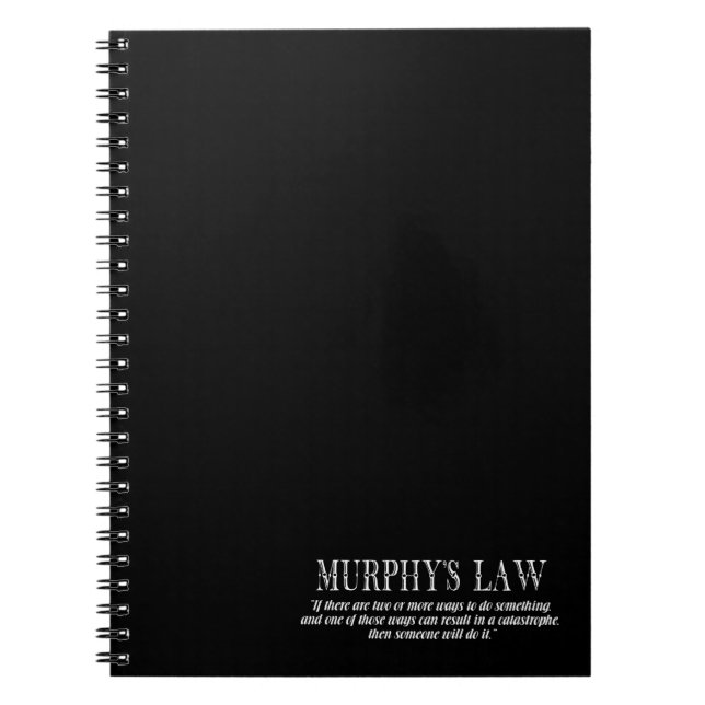 Cuaderno Ley de Murphy (Frente)