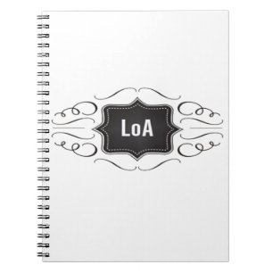 Cuaderno Ley del logotipo de la atracción