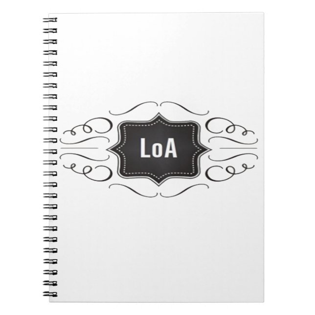 Cuaderno Ley del logotipo de la atracción (Frente)