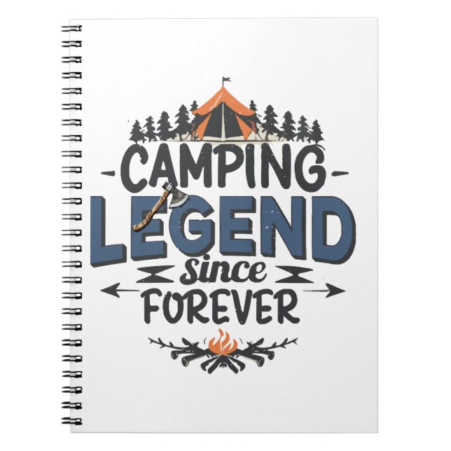 Cuaderno Leyenda de camping desde siempre (Frente)