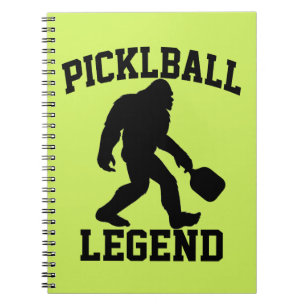 Cuaderno Leyenda divertida de Bigfoot en Pickleball