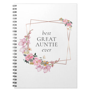 Cuaderno Leyenda dorada rosa floral personalizada