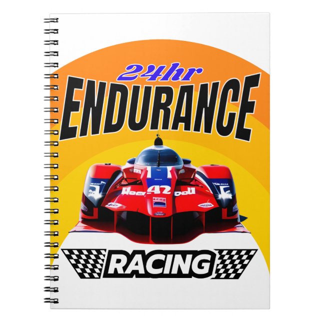 Cuaderno Leyendas de velocidad: Racer de resistencia las 24 (Frente)