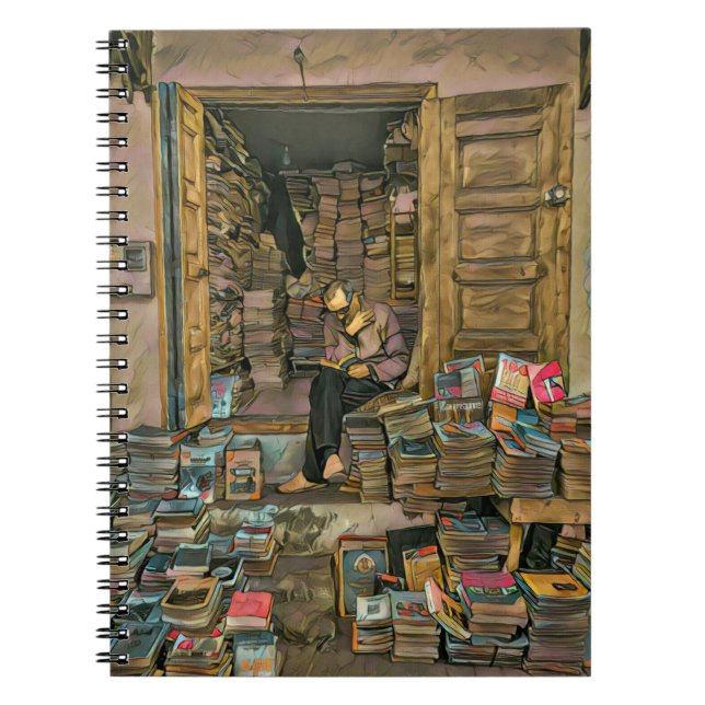 Cuaderno Leyendo El Regalo De Los Amantes Para Bibliotecari (Frente)
