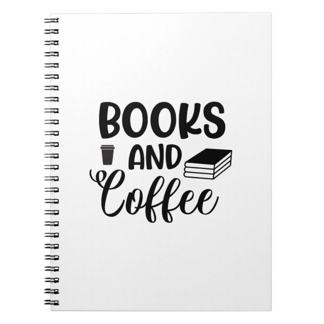 Cuaderno Leyendo Libros De Arte Y Café (Frente)