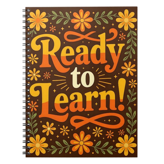 Cuaderno Leyendo "¡Listo para aprender!" (Frente)