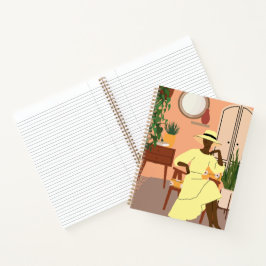 Cuaderno Leyendo notas de registro para adolescentes, Chica