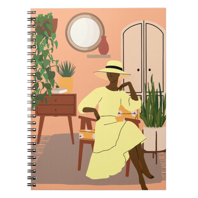 Cuaderno Leyendo notas de registro para adolescentes, Chica (Frente)