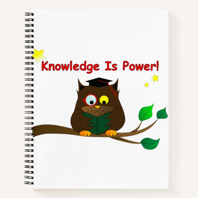 Cuaderno Leyendo Wise Owl (Anverso)