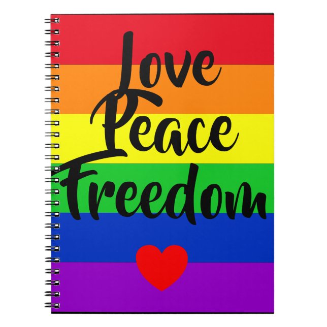 Cuaderno #LGBT #love #primo #gay #lesbian #libertad #desfil (Frente)