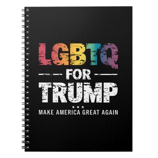 CUADERNO LGBTQ PARA TRUMP GAY LESBIAN PARA TRUMP 2024 (Frente)