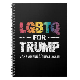 CUADERNO LGBTQ POR TRUMP GAY LESBIANA POR TRUMP 2024 