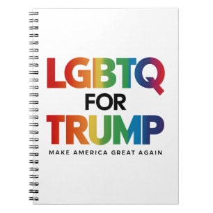 CUADERNO LGBTQ POR TRUMP GAY LESBIANA POR TRUMP 2024 