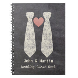 Cuaderno LGTB Atando Al Boda Gay Knot Faux Chalkboard