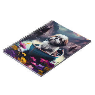Cuaderno Lhasa Apso en un remo: Una aventura escénica