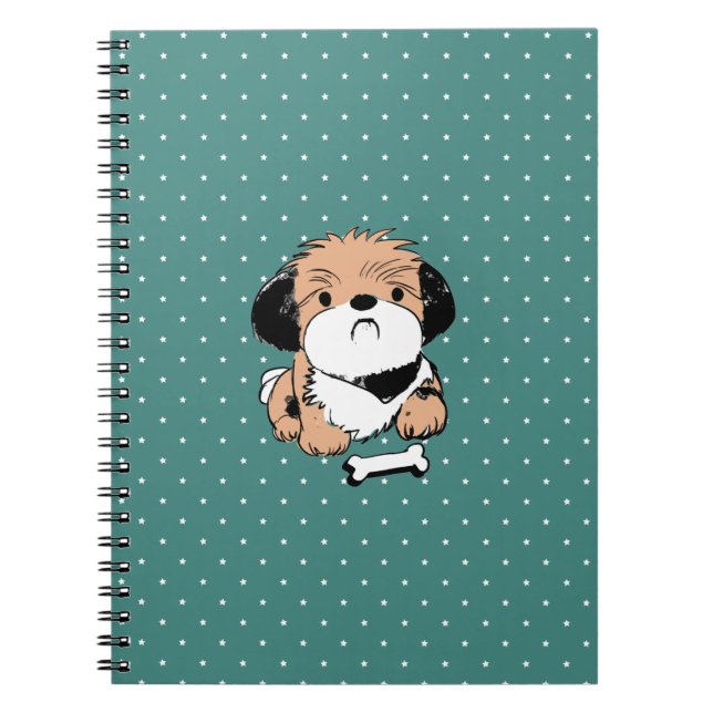 Cuaderno Lhasa Apso y tratamiento para perros (Frente)