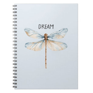 Cuaderno Libélula de Sueño Blanco Azul