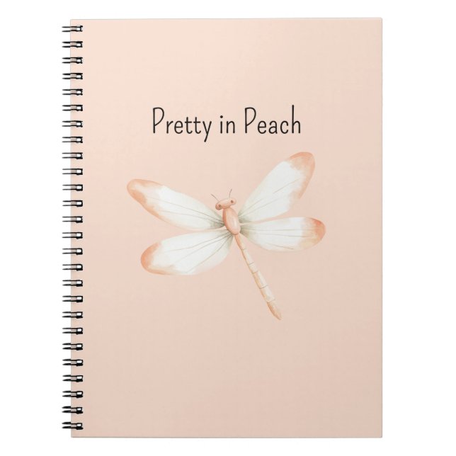 Cuaderno Libélula Dulce como un Melocotón   (Frente)