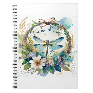 Cuaderno Libélula floral Un día a la vez