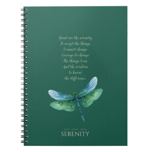 Cuaderno Libélula Serenidad (Frente)