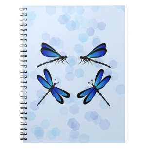 Cuaderno libélulas azules