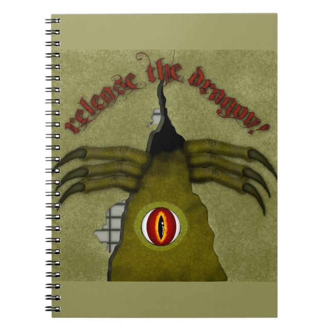 Cuaderno ¡Liberen Al Dragón! Arte digital (Frente)