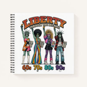 Cuaderno Libertad a través de las décadas Retro