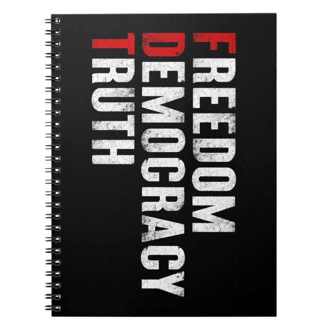 Cuaderno Libertad Democracia Verdad (Frente)