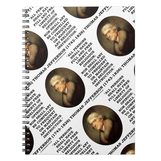 Cuaderno Libertad libre completa de la opinión religiosa (Frente)