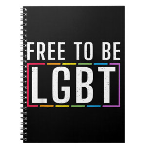 Cuaderno Libertad para ser el orgullo gay bisexual LGBT