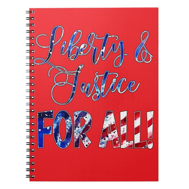 Cuaderno Libertad Y Justicia Para Todos (Frente)