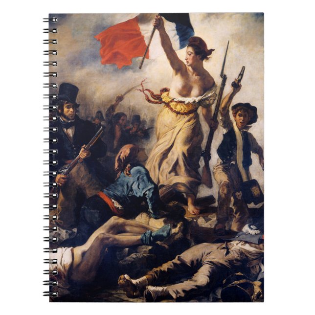 Cuaderno Liberty Leading People Pintando a Eugène Delacroix (Frente)