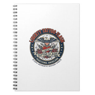 Cuaderno Liberty Tattoo Flash Patriótico Tatuaje Patriótico