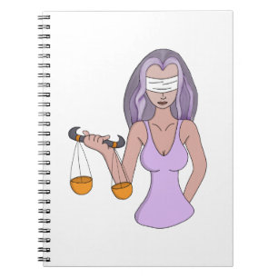 Cuaderno Libra y la Dama de la Justicia