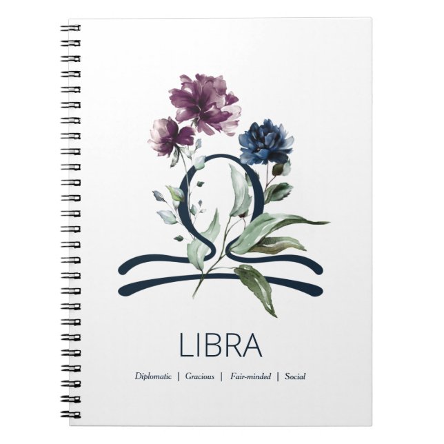 Cuaderno Libra Zodiac Star Sign (Frente)