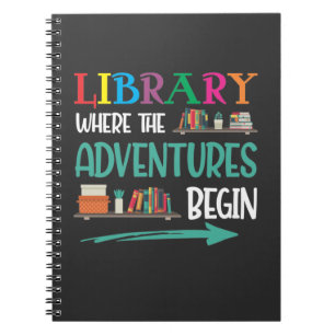 Cuaderno Librero librero de biblioteca de aventuras