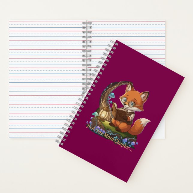 Cuaderno Librero Zorro Adorable "Solo Un Capítulo Más" Capr (Interior)