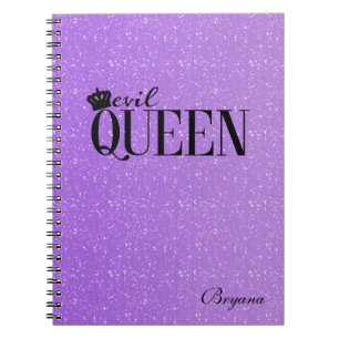 Cuaderno LIBRETAA DIARIO DE LA REINA MALVADA Purpura Brillo