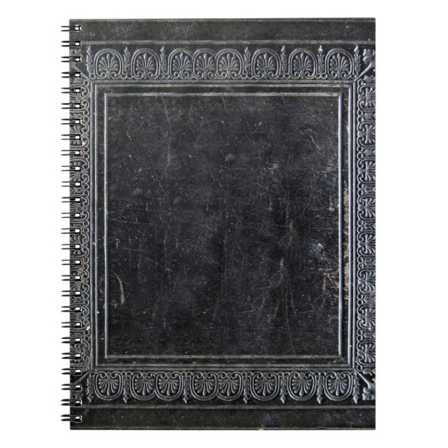 Cuaderno Libro Antiguo Negro Caído (Frente)