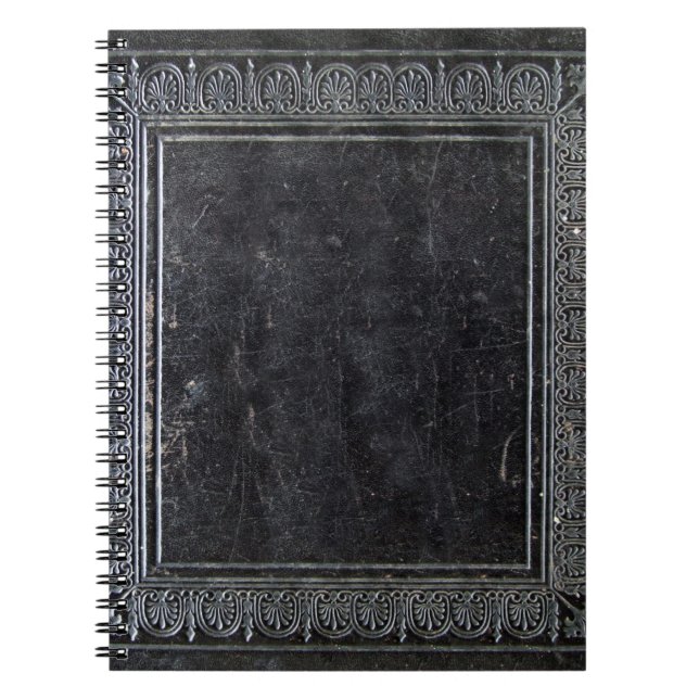 Cuaderno Libro antiguo negro de Falln (Frente)