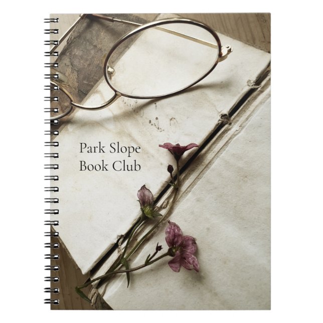 Cuaderno Libro con pequeñas flores (Frente)