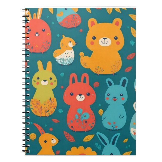Cuaderno Libro de animales para niños (Frente)
