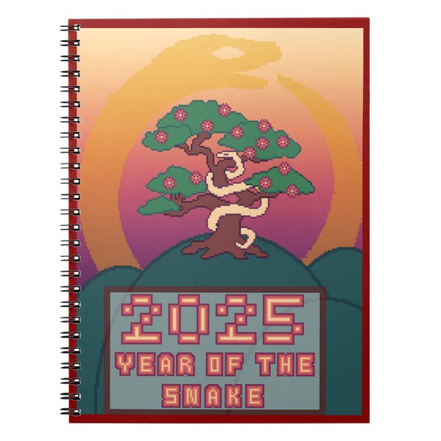 Cuaderno Libro de Año Nuevo: 2025 Año de la serpiente (Frente)