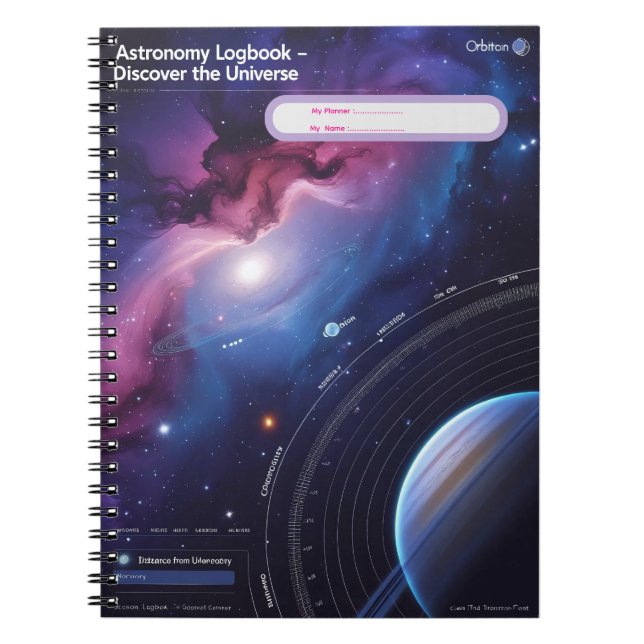 Cuaderno Libro de Astronomía - Descubre el universo (Frente)