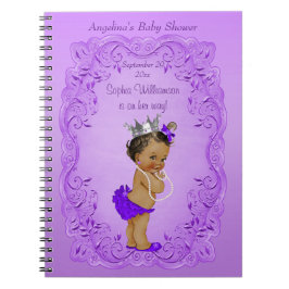 Cuaderno Libro de Baby Shower Morple Ethnic Princess