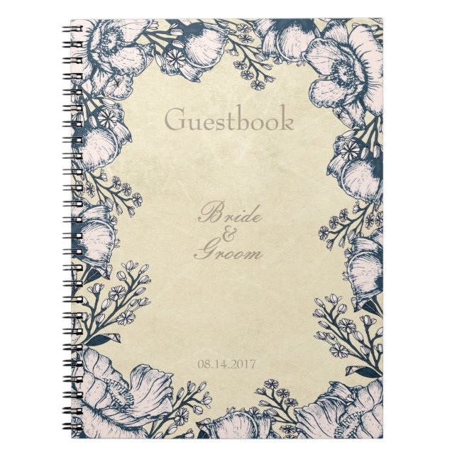 Cuaderno Libro de Bodas Blueberry MidSummer Rustic (Frente)