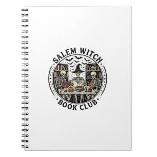 Cuaderno Libro de brujas de Salem Club de lectura Esqueleto