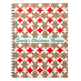 Cuaderno Libro de cocina personalizado pan de jengibre
